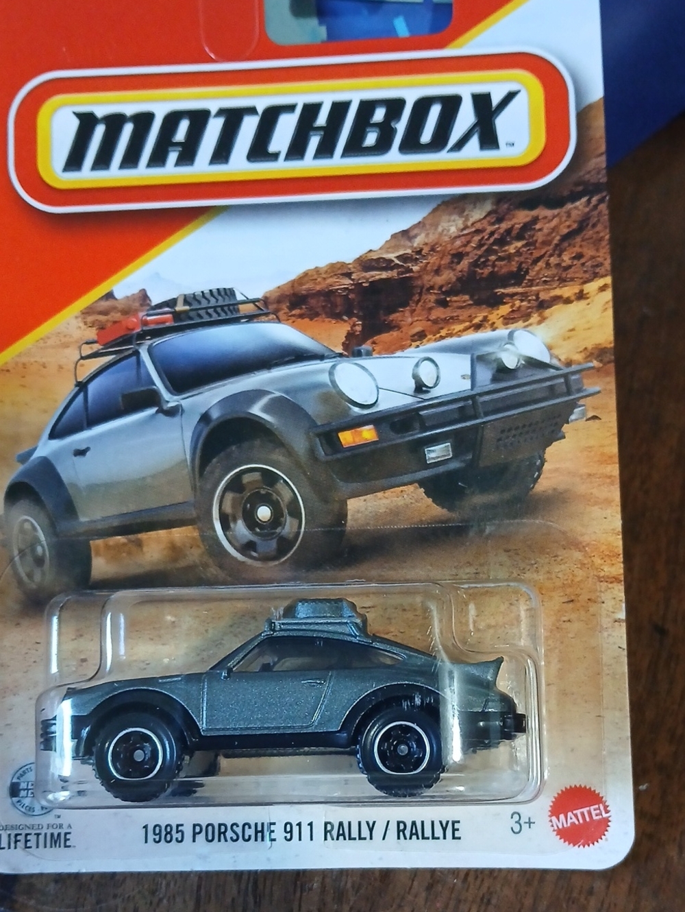 Matchbox 1985 Porsche 911 Rally Toy Car - Metallic Silver